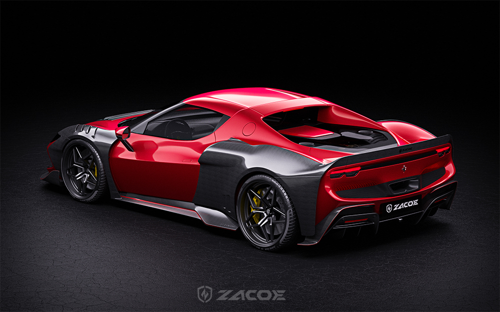 Ferrari296GTB Zacoe Carbon LAGERCORPORATION ワイドボディ