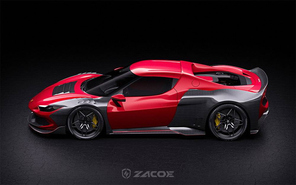 Ferrari296GTB Zacoe Carbon LAGERCORPORATION ワイドボディ