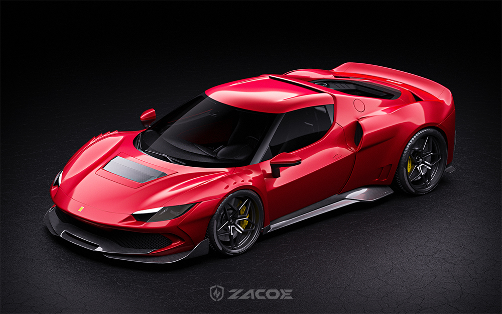 Ferrari296GTB Zacoe Carbon LAGERCORPORATION ワイドボディ