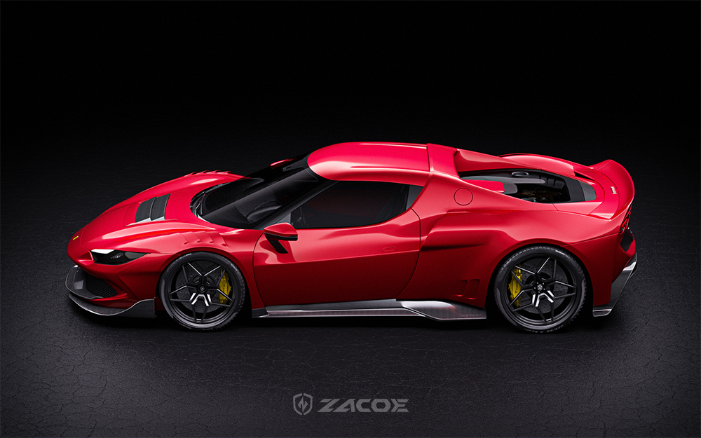 Ferrari296GTB Zacoe Carbon LAGERCORPORATION ワイドボディ
