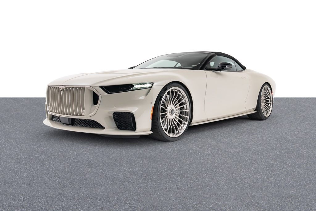 BRABUS BODO CABRIOLET Silk Stone スタジオ フロント3/4ビュー